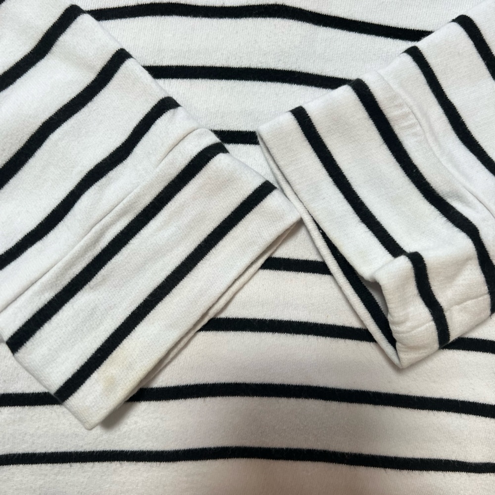 Ralph Lauren White & Black Striped Hooded Pullover - Picture 10 of 13